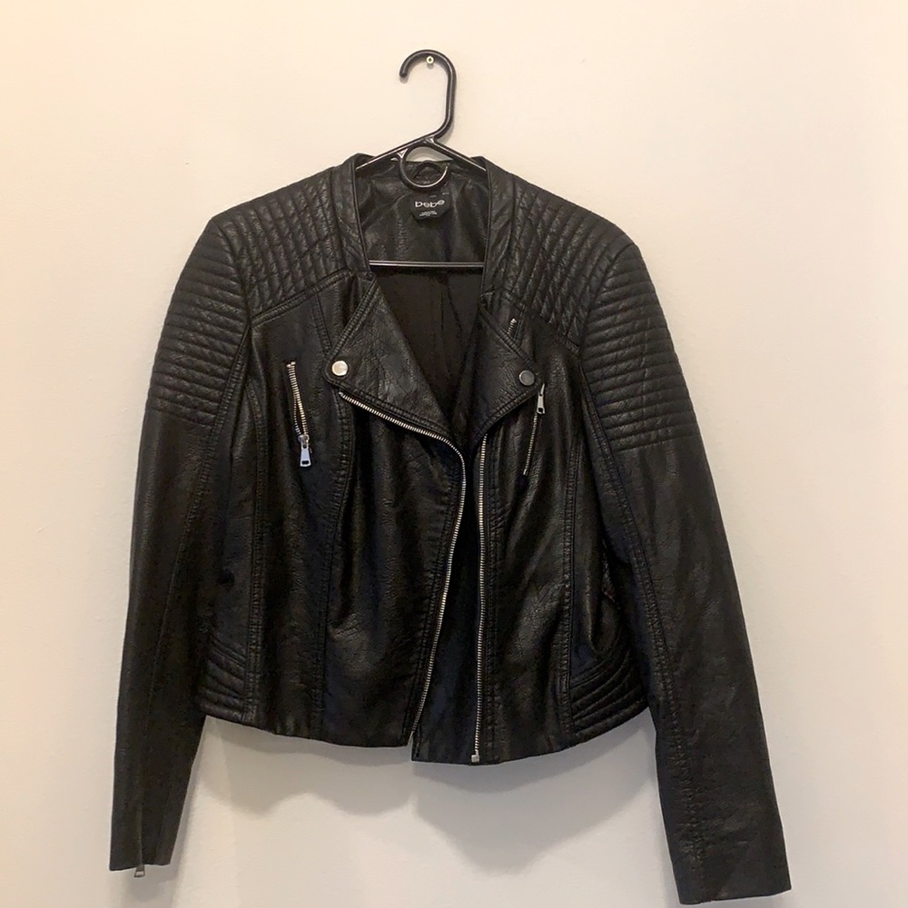 *Never Worn* Bebe Leather Jacket - Large